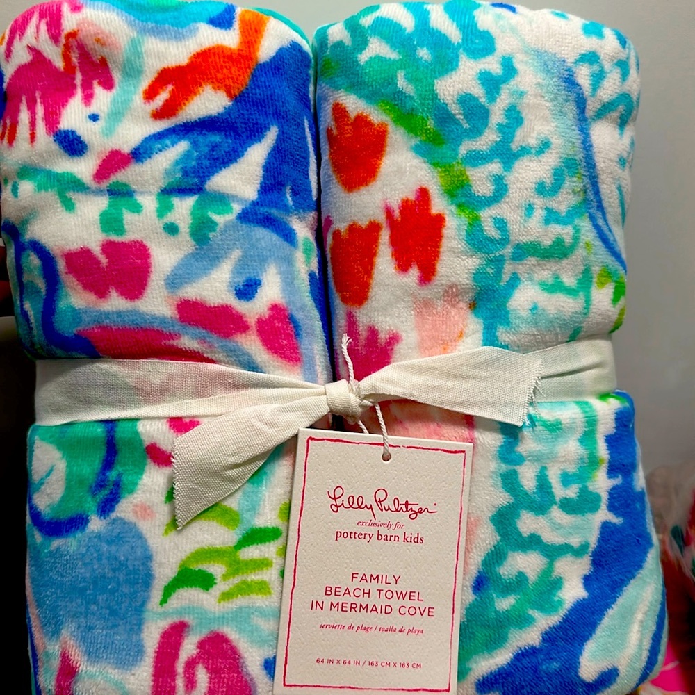 Lilly Pulitzer family beach towel